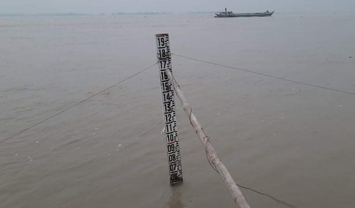 সিরাজগঞ্জে যমুনা নদীর পানি কমেছে সিরাজগঞ্জে যমুনা নদীর পানি কমেছে