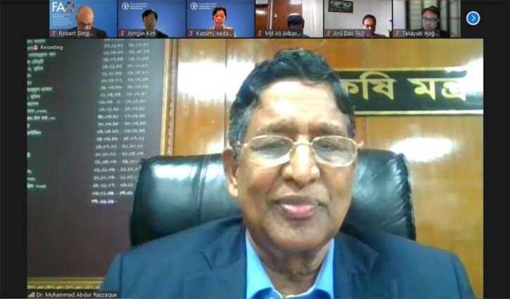 এফএওর আঞ্চলিক সম্মেলন আয়োজনের প্রস্তুতি চলছে: কৃষিমন্ত্রী