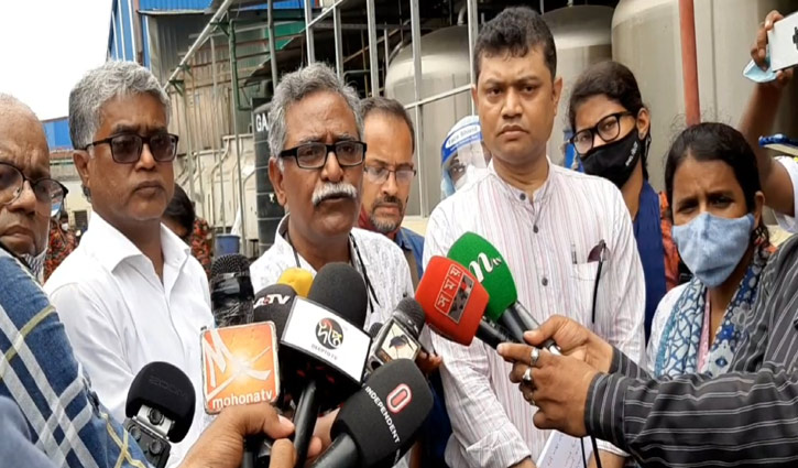 জুস কারখানায় আগুন: নাগরিক কমিটির ঘটনাস্থল পরিদর্শন