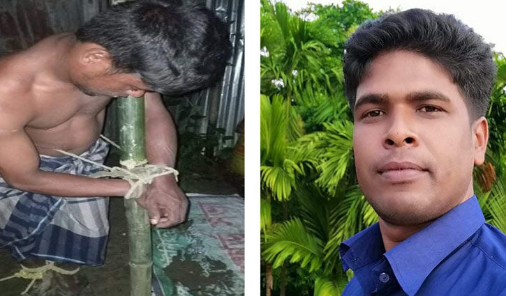 খুঁটিতে বেঁধে যুবককে নির্যাতন: ইউপি সদস্য গ্রেপ্তার 