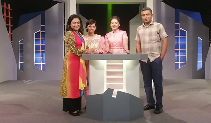 মেয়ের হাত ধরে টিভি অনুষ্ঠানে হিসান খান বাবু