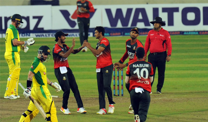 শেষ ম্যাচেও অস্ট্রেলিয়াকে উড়িয়ে দিলো বাংলাদেশ শেষ ম্যাচেও অস্ট্রেলিয়াকে উড়িয়ে দিলো বাংলাদেশ