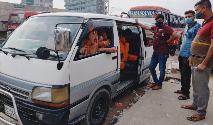 গাজীপুর মহাসড়কে ঘরমুখো মানুষের চাপ