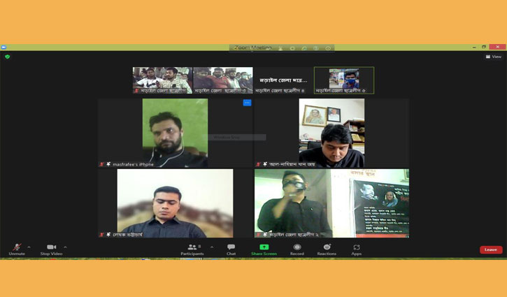 মাশরাফির সহযোগিতায় ছাত্রলীগের বিনামূল্যে অক্সিজেন সেবা