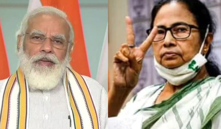মমতাকে মোদির অভিনন্দন