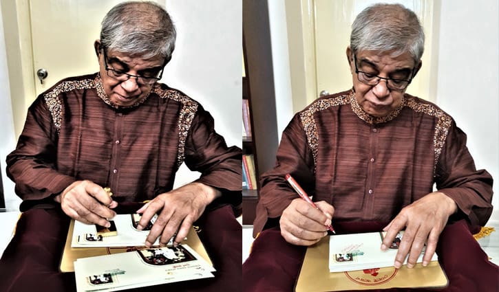মুজিবনগর সরকারের শপথ নেওয়ার সুবর্ণজয়ন্তীতে স্মারক ডাকটিকিট মুজিবনগর সরকারের শপথ নেওয়ার সুবর্ণজয়ন্তীতে স্মারক ডাকটিকিট