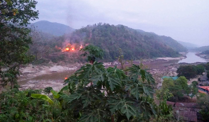মিয়ানমার সেনাবাহিনীর ঘাঁটি দখল বিদ্রোহীদের মিয়ানমার সেনাবাহিনীর ঘাঁটি দখল বিদ্রোহীদের