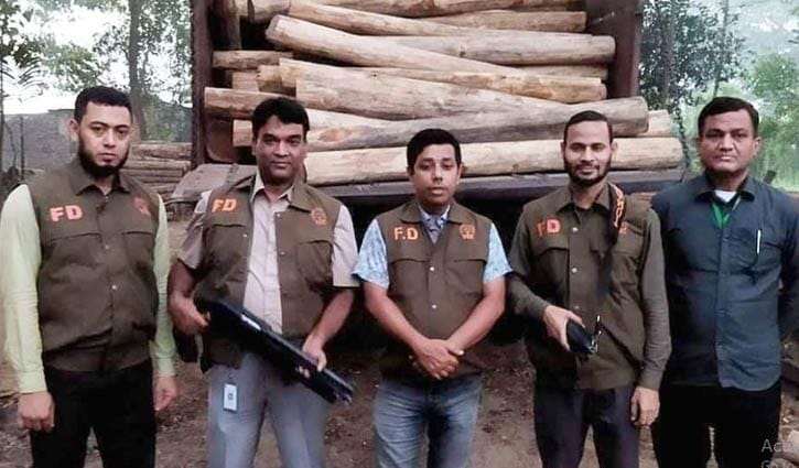 চট্টগ্রামে বিপুল পরিমাণ অবৈধ সেগুন কাঠ জব্দ চট্টগ্রামে বিপুল পরিমাণ অবৈধ সেগুন কাঠ জব্দ