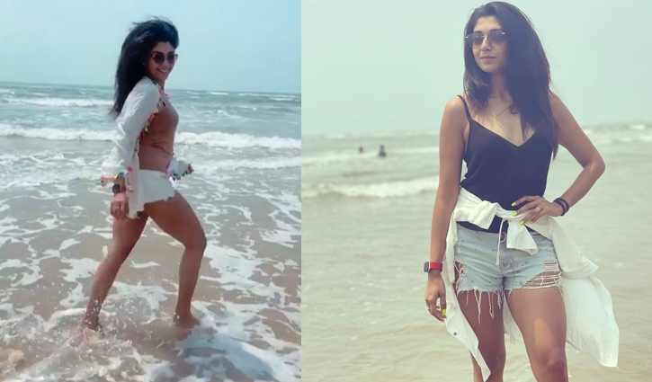 সৈকতে উষ্ণতা ছড়াচ্ছেন উত্তম কুমারের নাতবউ (ভিডিও)