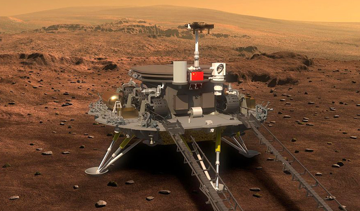 China spacecraft touches down on Mars China spacecraft touches down on Mars