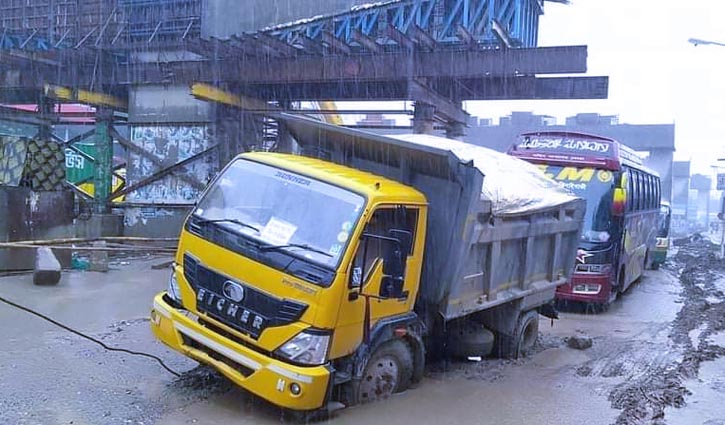 Heavy traffic jam on Dhaka-Mymensingh highway Heavy traffic jam on Dhaka-Mymensingh highway