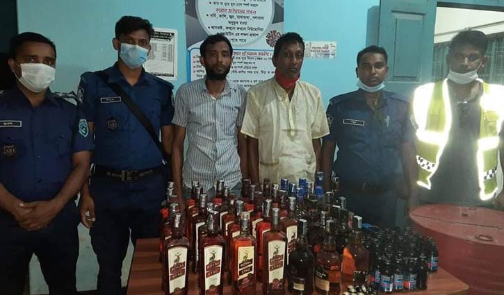 ভারতীয় মদ-ফেনসিডিলসহ হিলি সীমান্তে গ্রেপ্তার ২ ভারতীয় মদ-ফেনসিডিলসহ হিলি সীমান্তে গ্রেপ্তার ২
