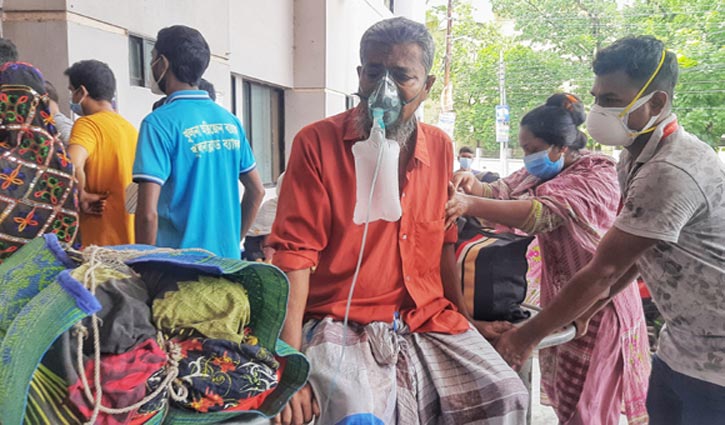 খুলনার করোনা হাসপাতালে ধারণ ক্ষমতার চেয়ে দেড় গুণ রোগী খুলনার করোনা হাসপাতালে ধারণ ক্ষমতার চেয়ে দেড় গুণ রোগী