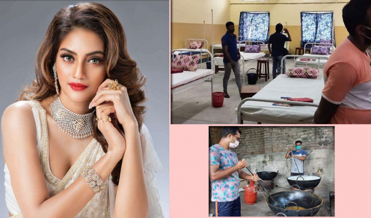নুসরাত খুললেন আইসোলেশন সেন্টার নুসরাত খুললেন আইসোলেশন সেন্টার