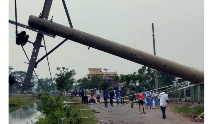 সুনামগঞ্জে কালবৈশাখী ঝড়ে বিদ্যুৎ ব্যবস্থা বিপর্যস্ত সুনামগঞ্জে কালবৈশাখী ঝড়ে বিদ্যুৎ ব্যবস্থা বিপর্যস্ত