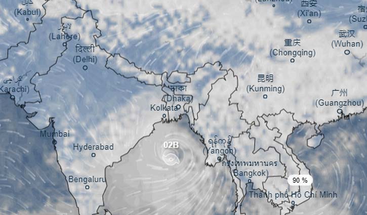 ইয়াসের প্রভাবে ভারতে গুঁড়িগুঁড়ি বৃষ্টি