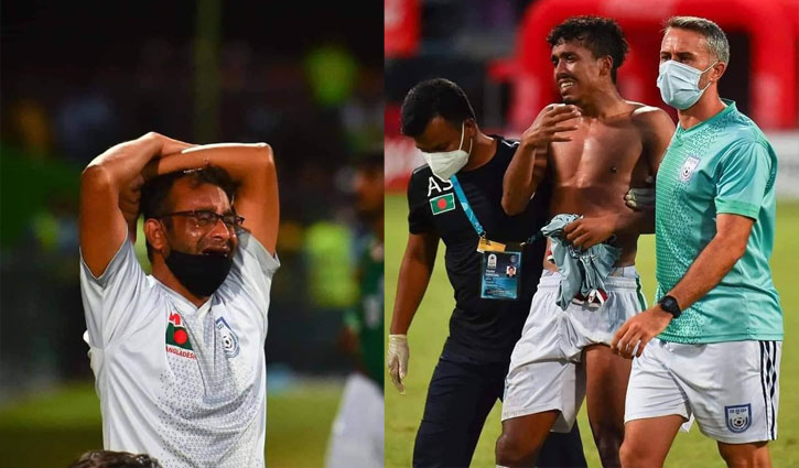 বোকামো ‘ব্যাক পাস’ ও ‘পরিকল্পিত’ পেনাল্টিতে বাংলাদেশের স্বপ্ন শেষ বোকামো ‘ব্যাক পাস’ ও ‘পরিকল্পিত’ পেনাল্টিতে বাংলাদেশের স্বপ্ন শেষ