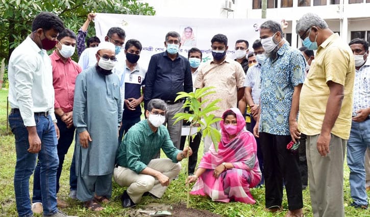 প্রধানমন্ত্রীর জন্মদিন উপলক্ষে খুবিতে বৃক্ষরোপণ প্রধানমন্ত্রীর জন্মদিন উপলক্ষে খুবিতে বৃক্ষরোপণ