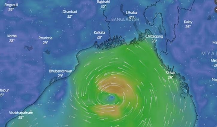 ৫২৫ কিলোমিটার দূরে ‘গুলাব’, ঝড়ো হাওয়া বাড়ছে ৫২৫ কিলোমিটার দূরে ‘গুলাব’, ঝড়ো হাওয়া বাড়ছে