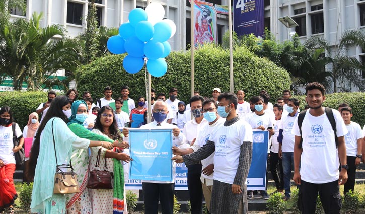 বশেমুরবিপ্রবিতে জাতিসংঘ দিবস পালিত বশেমুরবিপ্রবিতে জাতিসংঘ দিবস পালিত