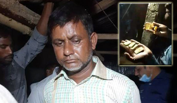 বিরামপুর সীমান্তে ৮টি সোনার বারসহ আটক ১ বিরামপুর সীমান্তে ৮টি সোনার বারসহ আটক ১