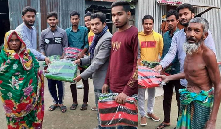 বাড়ি বাড়ি গিয়ে কম্বল দিচ্ছে ওরা বাড়ি বাড়ি গিয়ে কম্বল দিচ্ছে ওরা