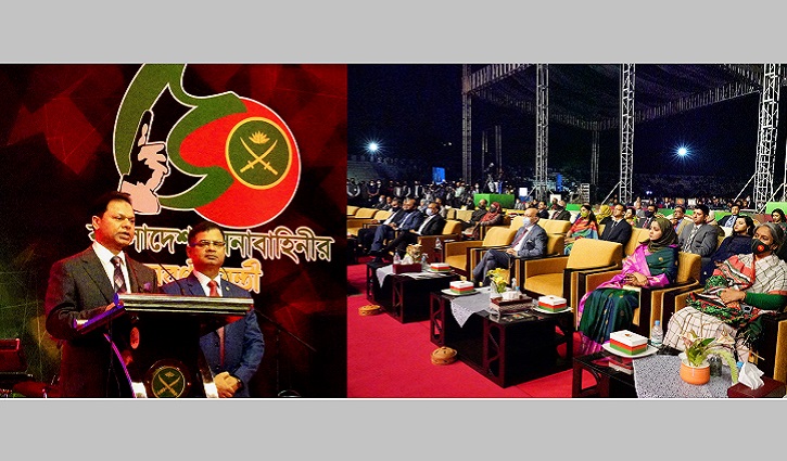 সেনাবাহিনীর ৫০ বছর পূর্তিতে বর্ণাঢ্য আয়োজন সেনাবাহিনীর ৫০ বছর পূর্তিতে বর্ণাঢ্য আয়োজন