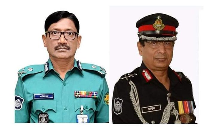 পদোন্নতি পেলেন পুলিশ কমিশনার ও র্যাব ডিজি পদোন্নতি পেলেন পুলিশ কমিশনার ও র্যাব ডিজি