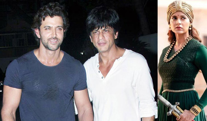 শাহরুখের পাশে হৃতিক, কঙ্গনার ইঙ্গিতপূর্ণ বক্তব‌্য