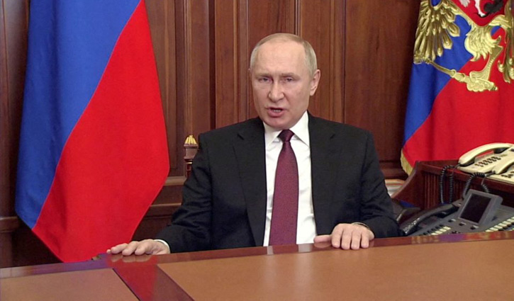 পারমাণবিক অস্ত্র হামলার হুমকি পুতিনের