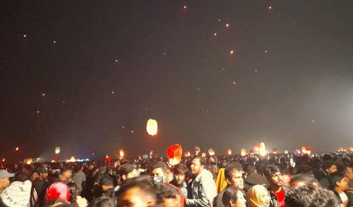ফরিদপুরে হয়ে গেলো ঘুড়ি ও ফানুস উৎসব 