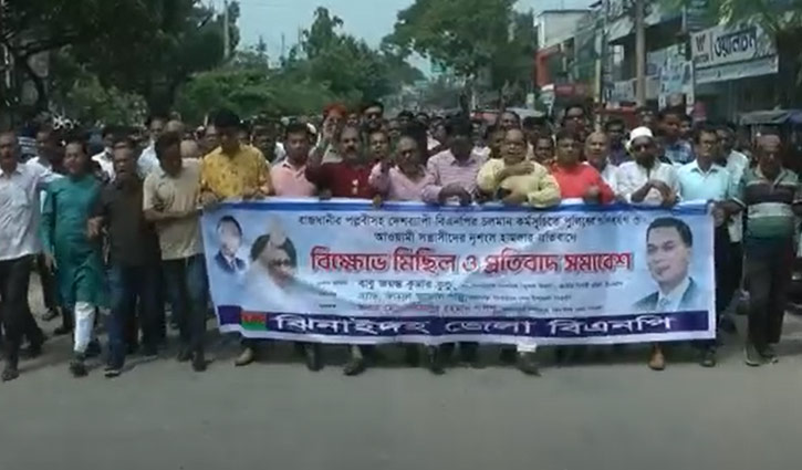 ঝিনাইদহে বিএনপির বিক্ষোভ সমাবেশ ঝিনাইদহে বিএনপির বিক্ষোভ সমাবেশ