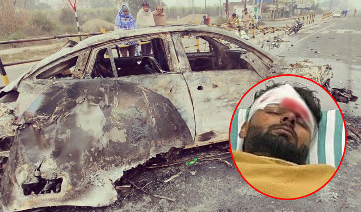 উইন্ডস্ক্রিন ভেঙে নিজেকে বাঁচান পান্ত