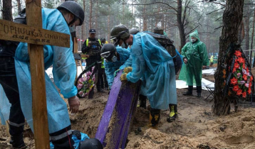 440 bodies found in Ukraine mass grave