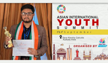 Altamis Nabil won Asian Youth Leadership Award in Kolkata