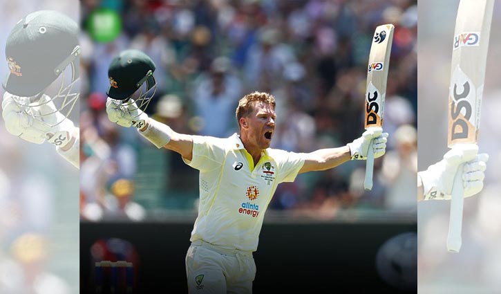 Warner hits double century in 100th Test
