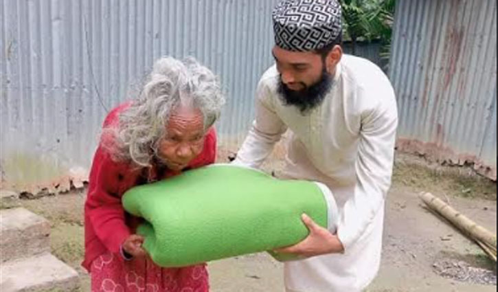 ‘কম্বলটা পায়া একনা আরামে নিন্দ পাইরব্যার পামো’