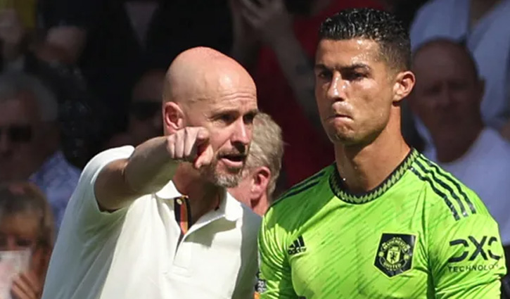 টেন হ্যাগের প্রতি সম্মান নেই রোনালদোর