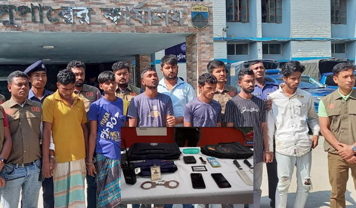 পুলিশের গাড়িতে ছিনতাই: মালামাল উদ্ধার, গ্রেপ্তার ৬