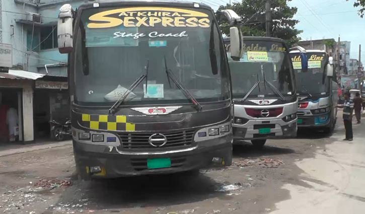 সাতক্ষীরা থেকে দূরপাল্লার পরিবহন চলাচল বন্ধ