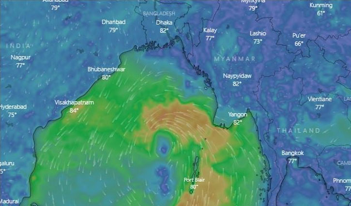 লঘুচাপ ঘূর্ণিঝড়ে রূপ  নিতে পারে, উপকূলে বৃষ্টির পূর্বাভাস
