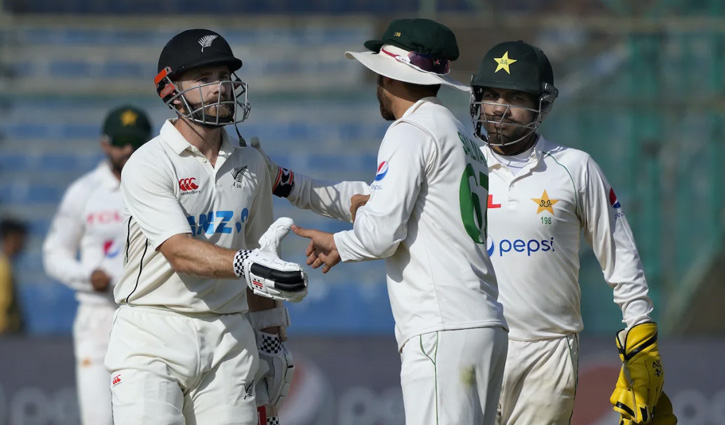 উইলিয়ামসনের ডাবল সেঞ্চুরির পর পাকিস্তানের হার এড়ানোর লড়াই