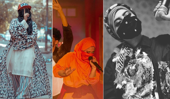 বোরকা পরে র‌্যাপ গানে দুনিয়া মাতালেন ইভা (ভিডিও)