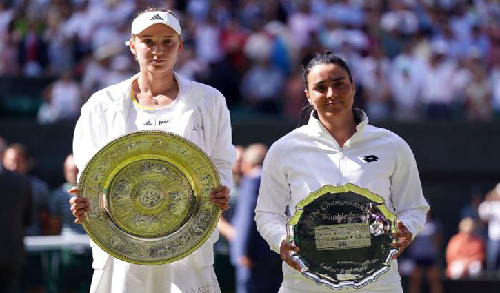উইম্বলডনের নতুন চ্যাম্পিয়ন এলিনা রিবাকিনা