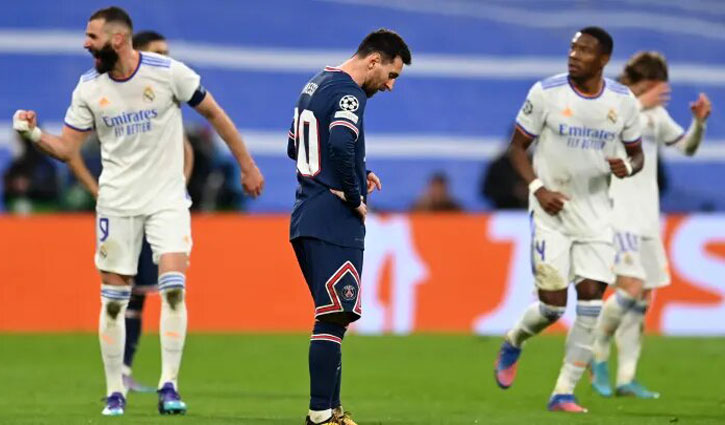 বেনজেমার হ্যাটট্রিকে শেষ আটে রিয়াল, মেসি-নেইমারদের বিদায়