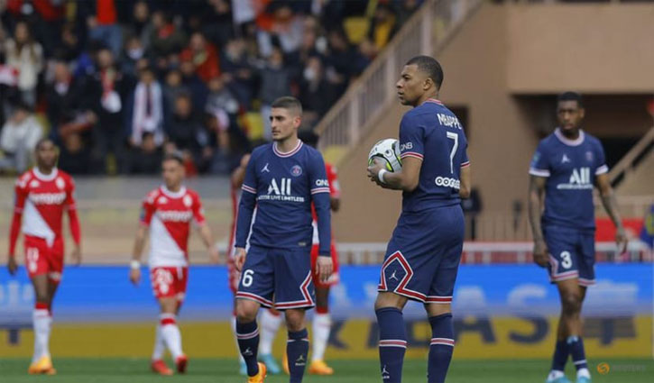 মোনাকোর কাছে পাত্তা পেলো না মেসিহীন পিএসজি