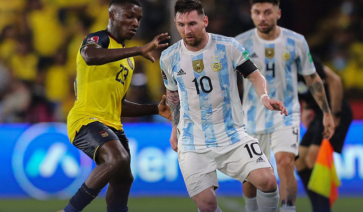 শুরুতে লিড নিয়েও জয় পেলো না আর্জেন্টিনা