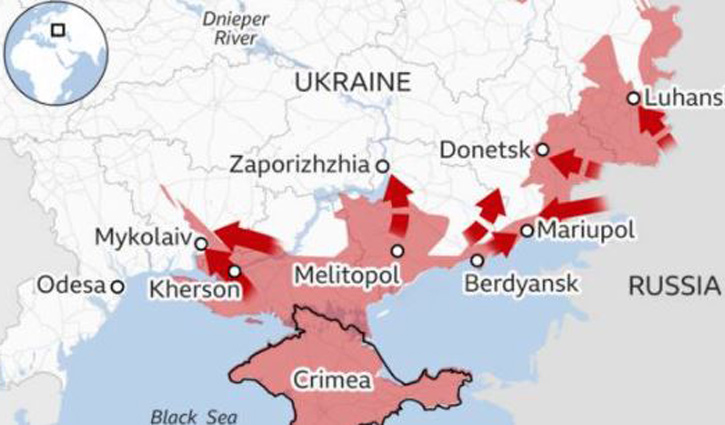 ইউক্রেনকে দু’ভাগ করতে চাচ্ছে রাশিয়া