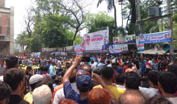 প্রেসক্লাবে বিএনপির সমাবেশ, সতর্ক অবস্থানে পুলিশ