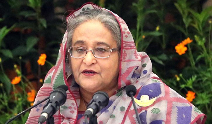 Prime Minister Sheikh Hasina addressing press conference